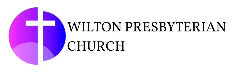 The image features a logo with a purple gradient circle, a black cross, and the text 